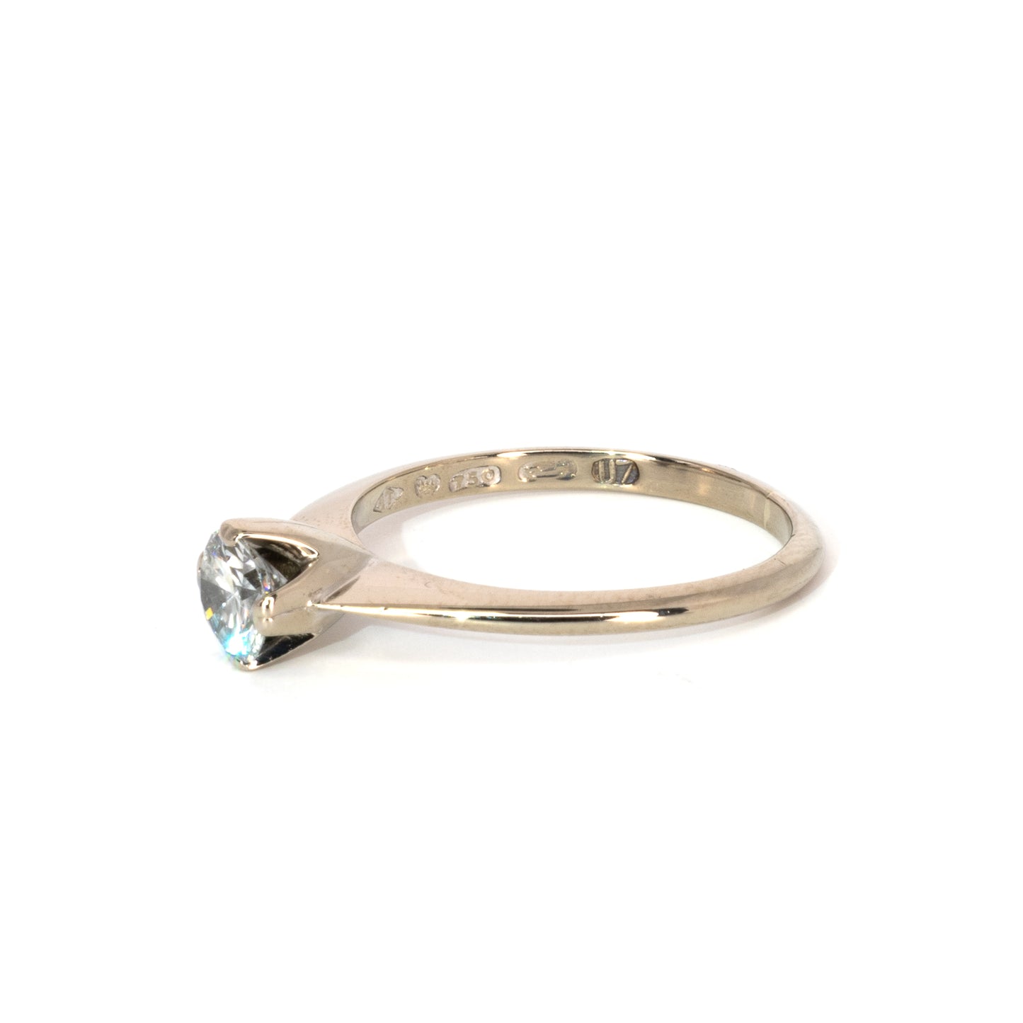 Tillander Diamond Solitaire White Gold Ring