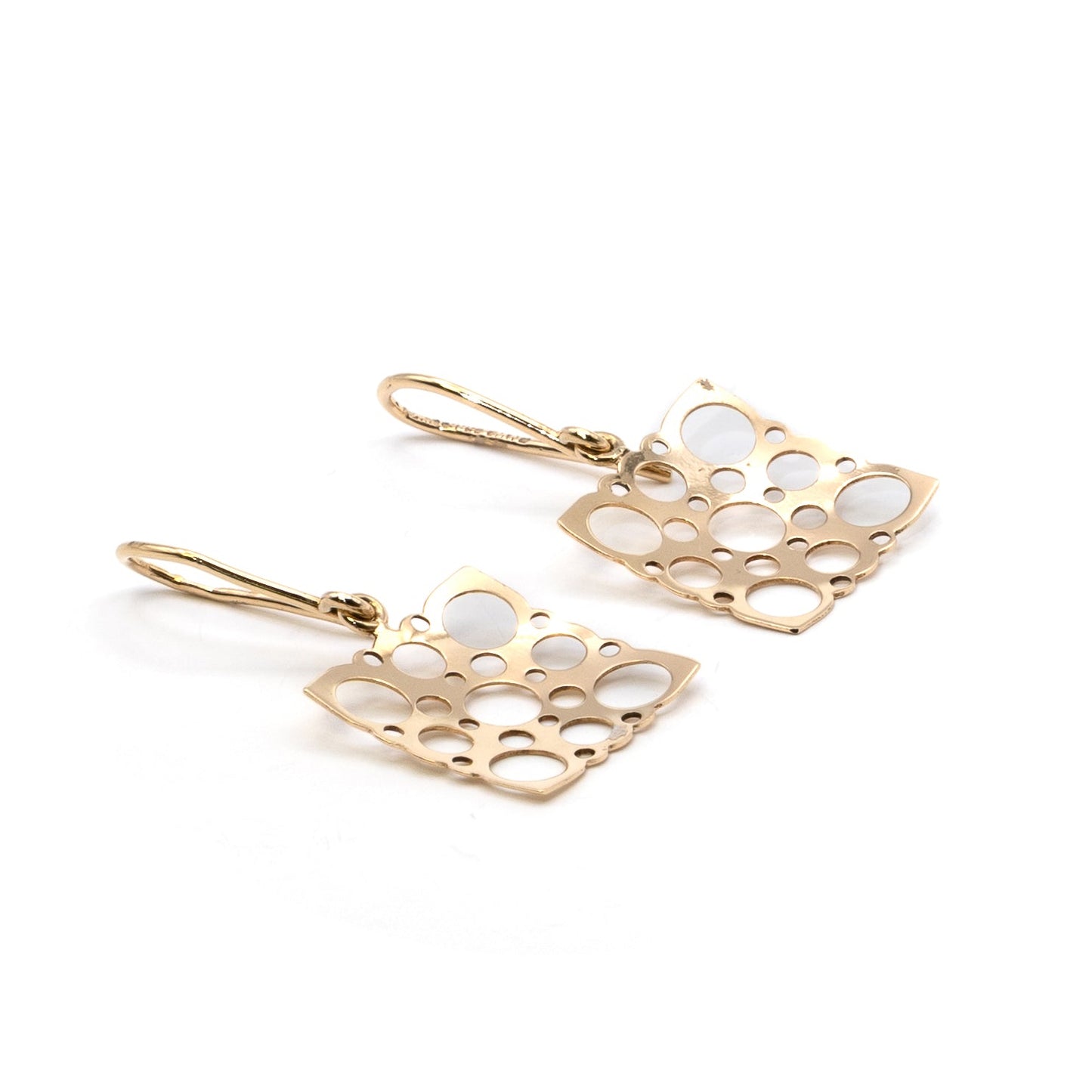 "Lace" by Liisa Vitali Gold Earrings