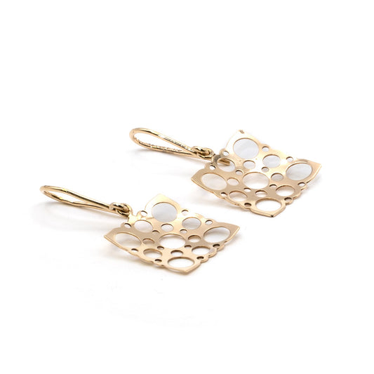 "Lace" by Liisa Vitali Gold Earrings