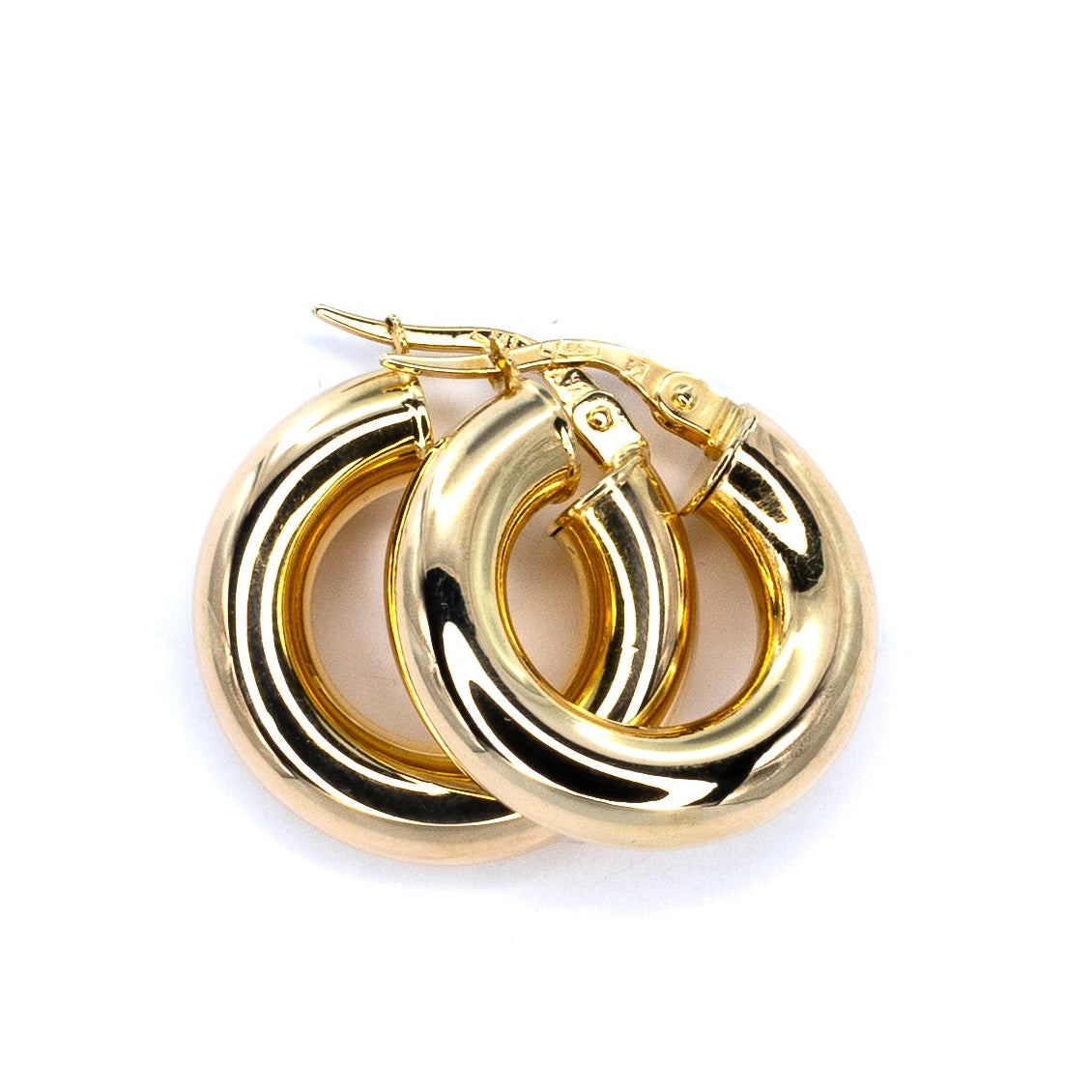 Bold Chunky Huggie Gold Hoops