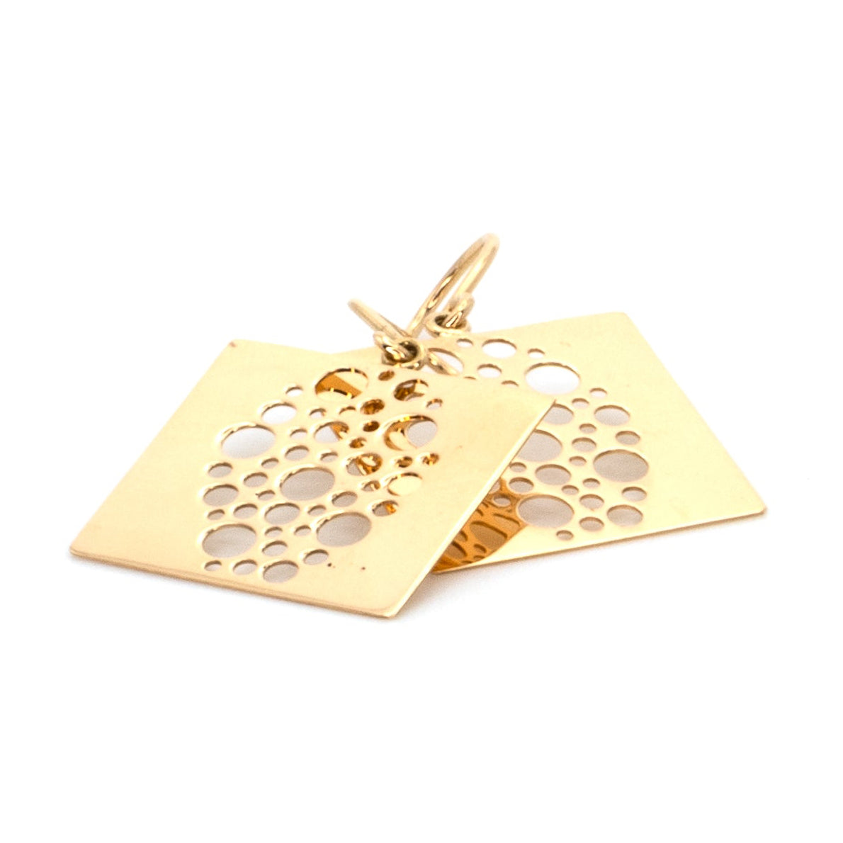 "Ant Trail" by Liisa Vitali Gold Drop Earrings