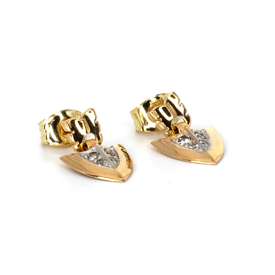 Coat of Arms Gold Earrings
