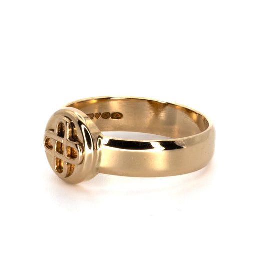 "Golden Seal of Strength" Gold Ring