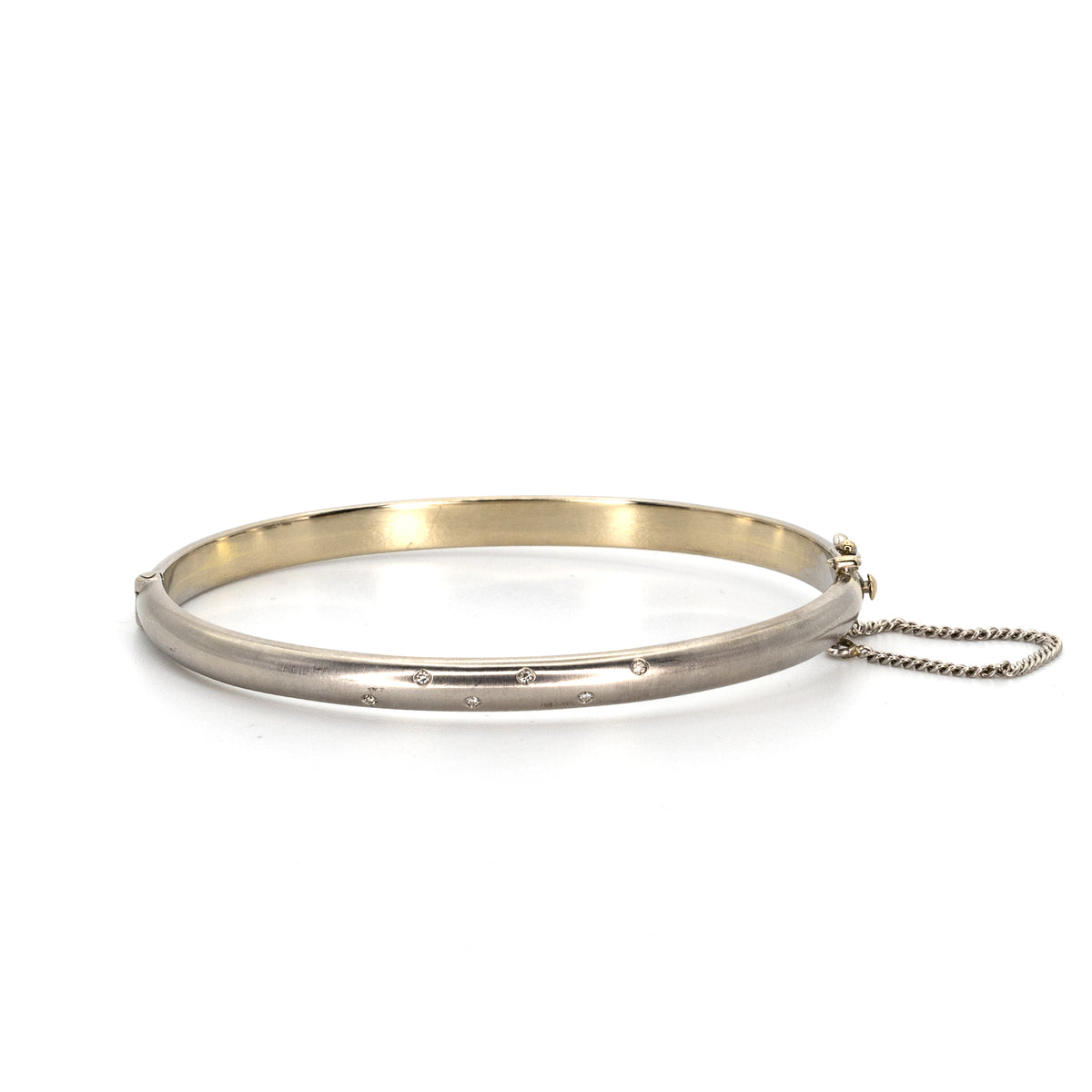 White Gold Diamond Bangle
