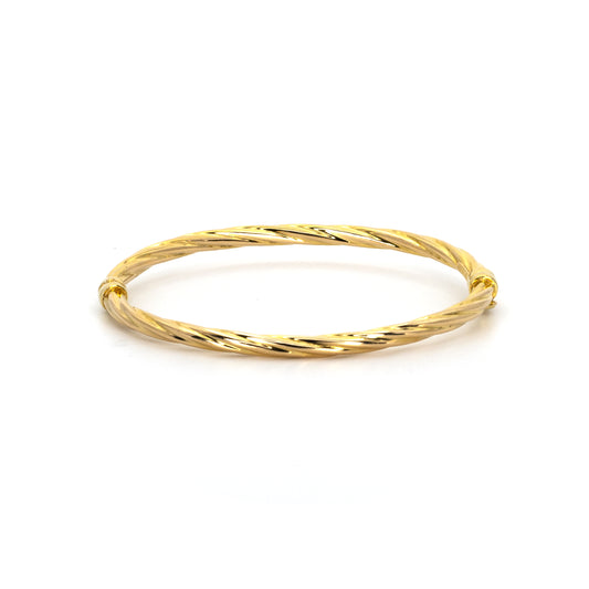 Twisted Gold Bangle