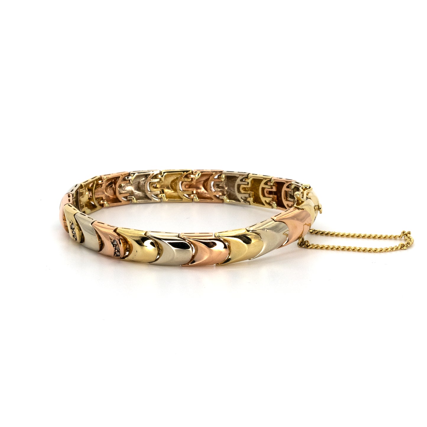 Tri-colour Gold Bracelet