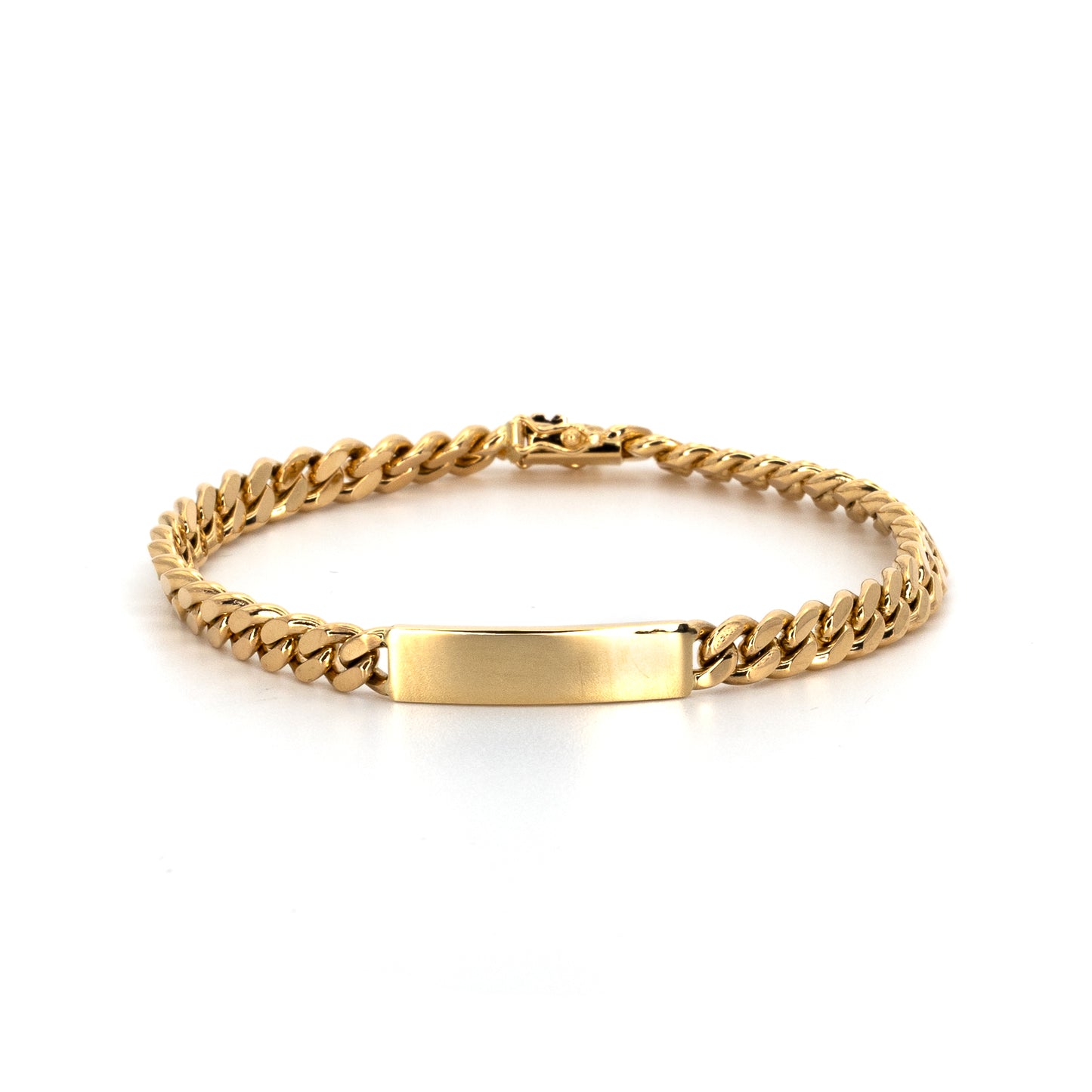 Curb ID Gold Bracelet