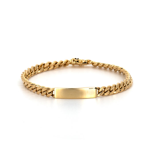 Curb ID Gold Bracelet