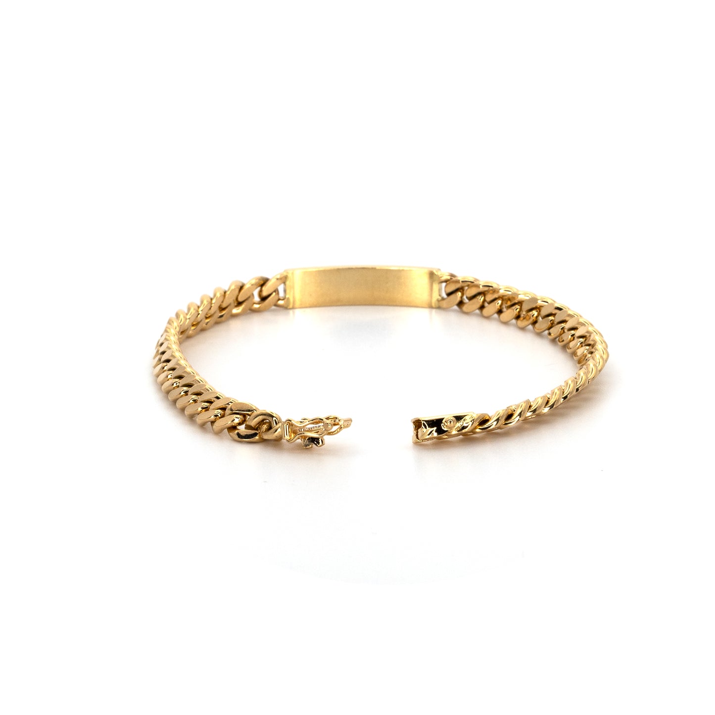 Curb ID Gold Bracelet