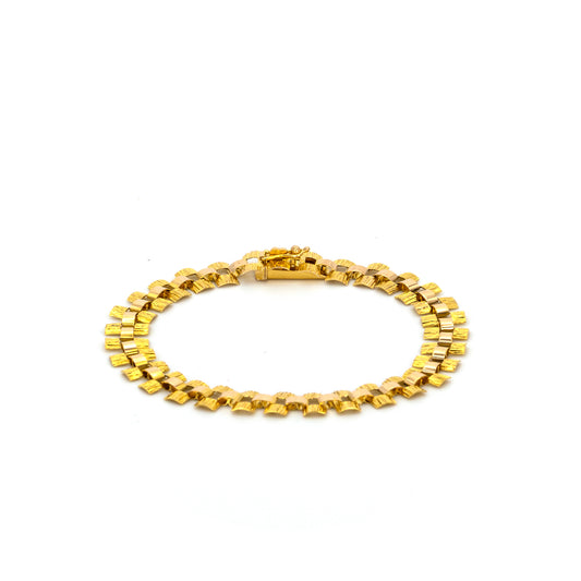 Gold Foil Link Bracelet
