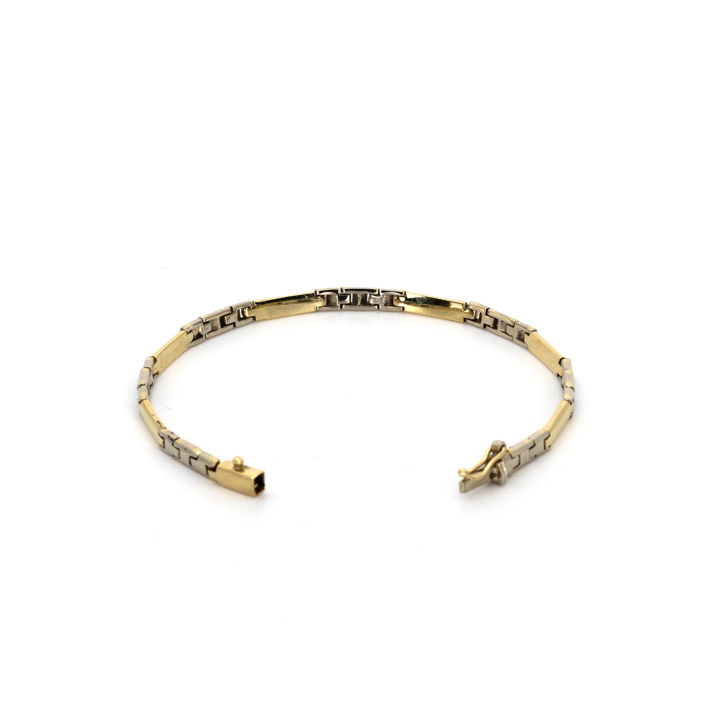 Bi-colour Link Chain Bracelet