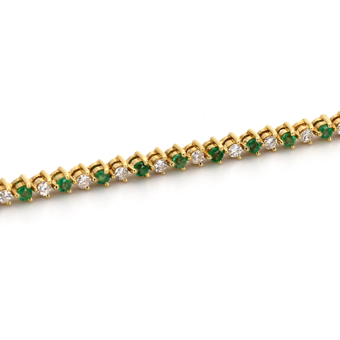 Diamond & Emerald Tennis Bracelet