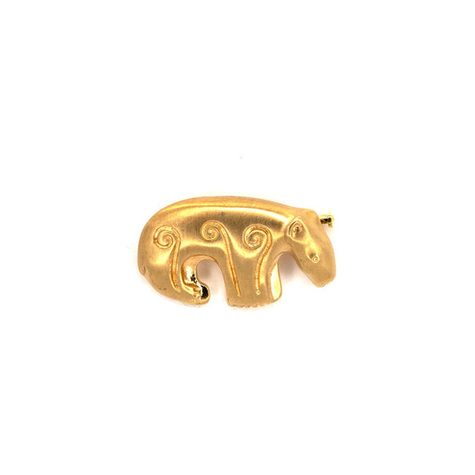 Kalevala Bear Gold Pendant/Brooch