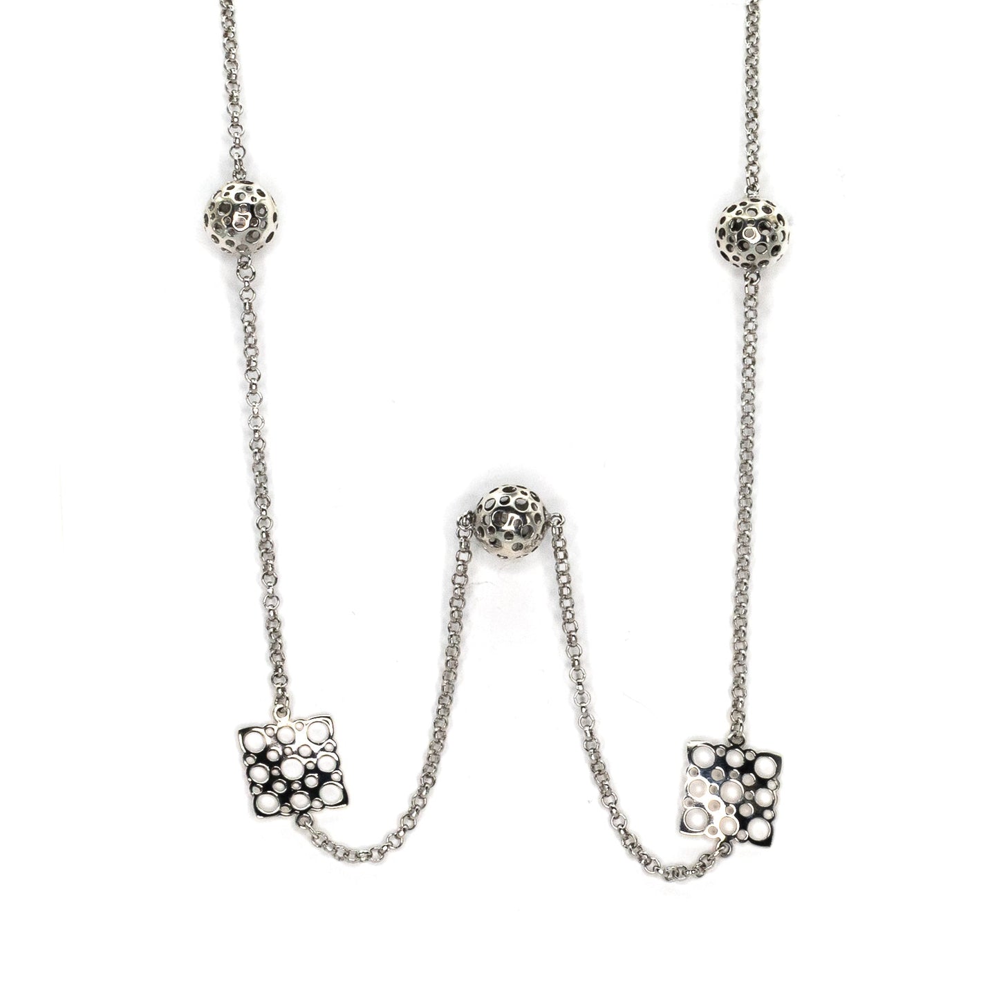 Liisa Vitali "Lace" & "Ladybird" Necklace