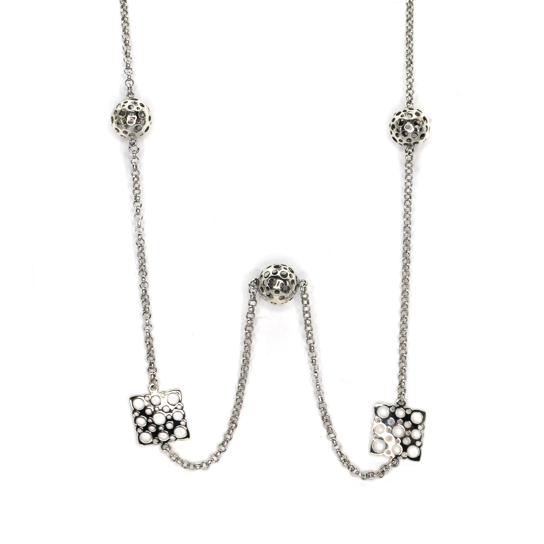 Liisa Vitali "Lace" & "Ladybird" Necklace