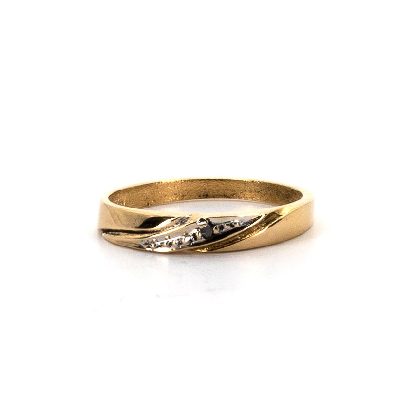 Baptism Diamond Gold Ring