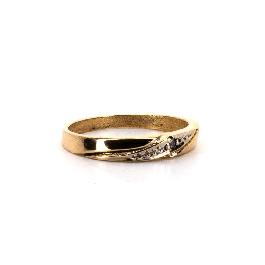 Baptism Diamond Gold Ring