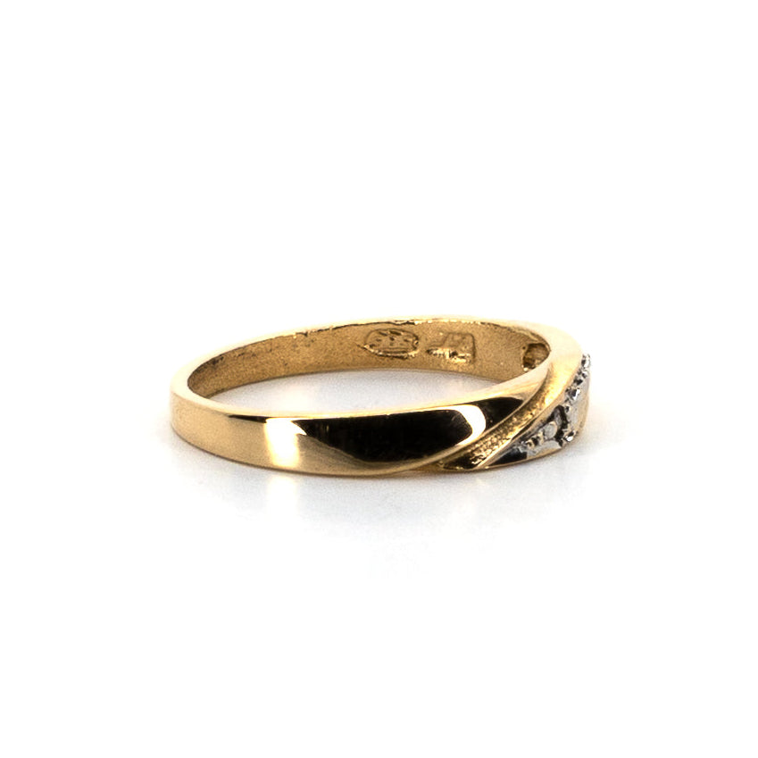 Baptism Diamond Gold Ring