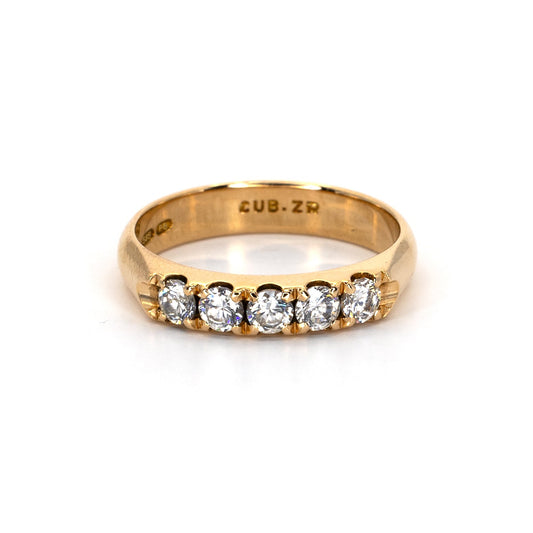 Half Eternity Gold Ring