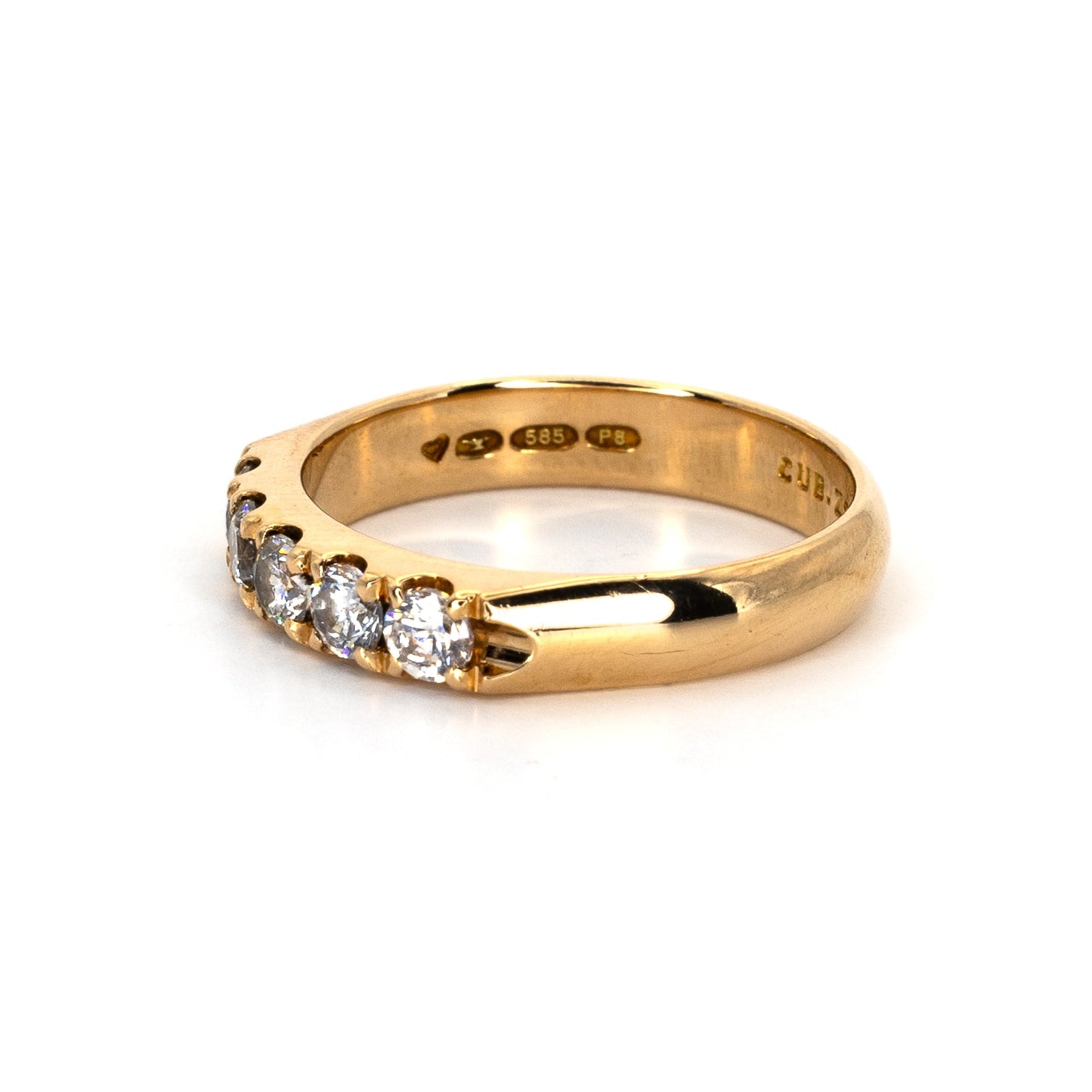 Half Eternity Gold Ring