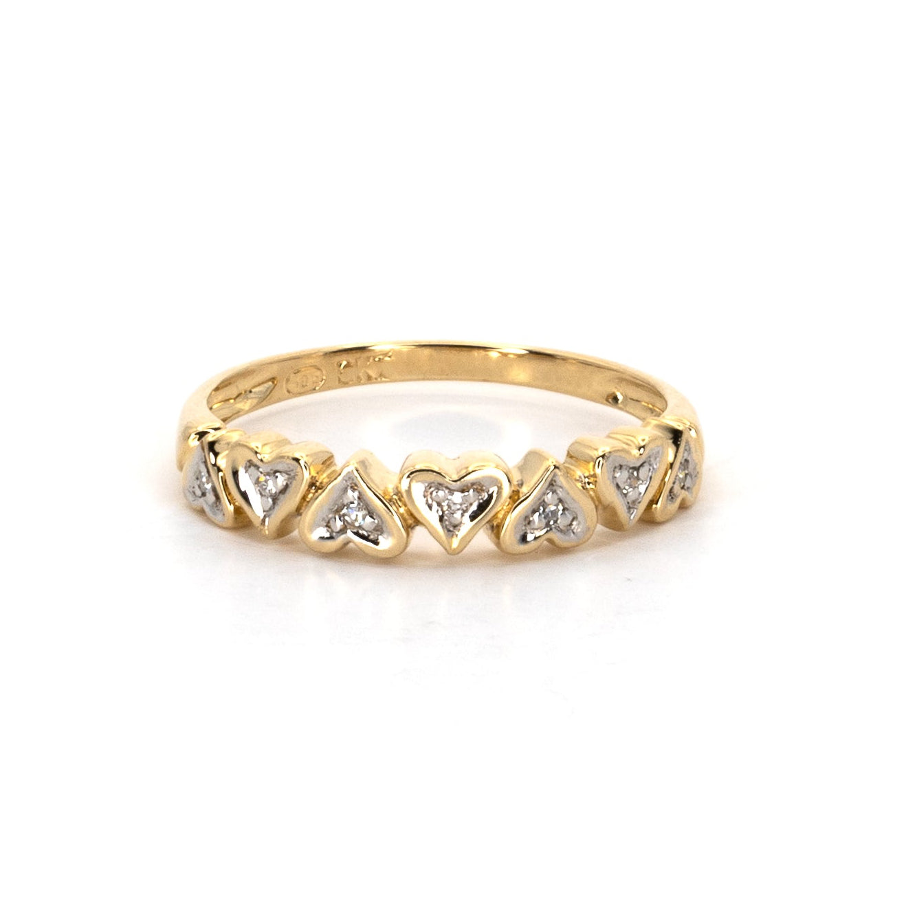 Timanttisormus keltakulta