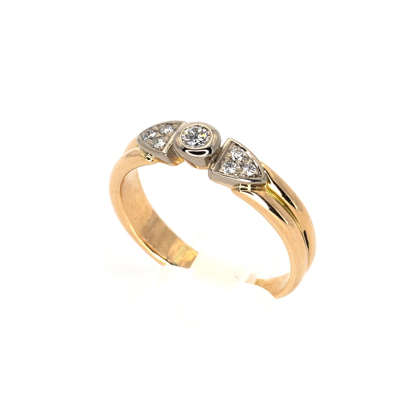 Diamond Bow Gold Ring
