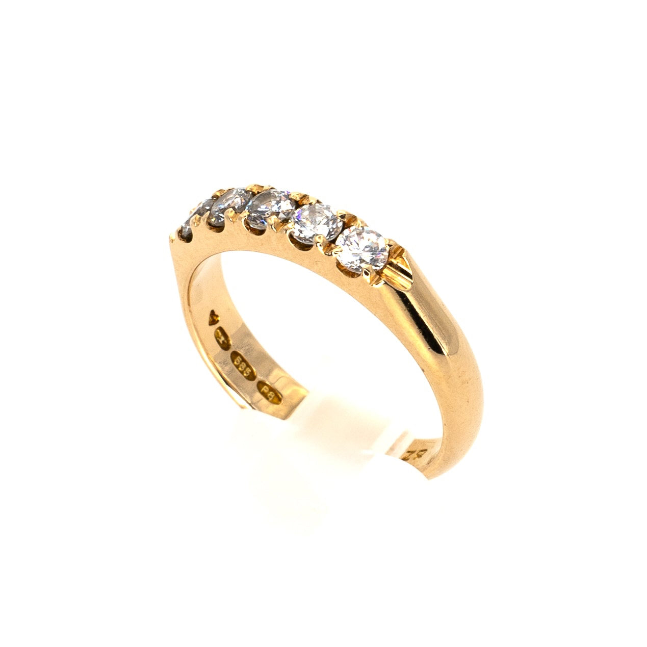Half Eternity Gold Ring
