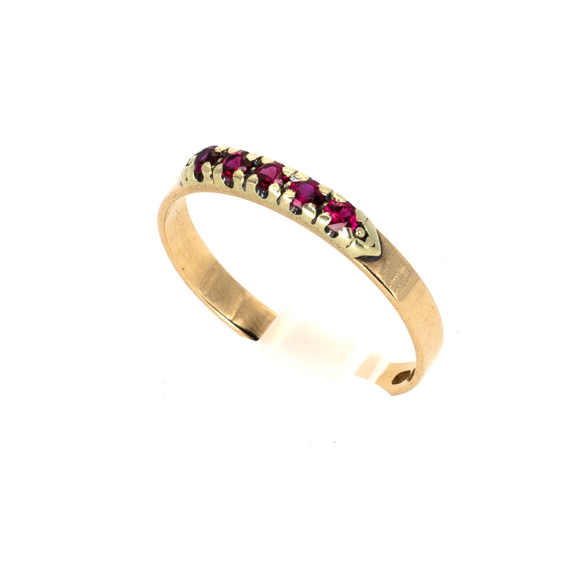 Raspberry 5 Stud Gold Ring