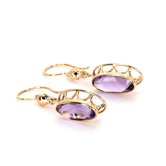 Vintage Purple Earrings