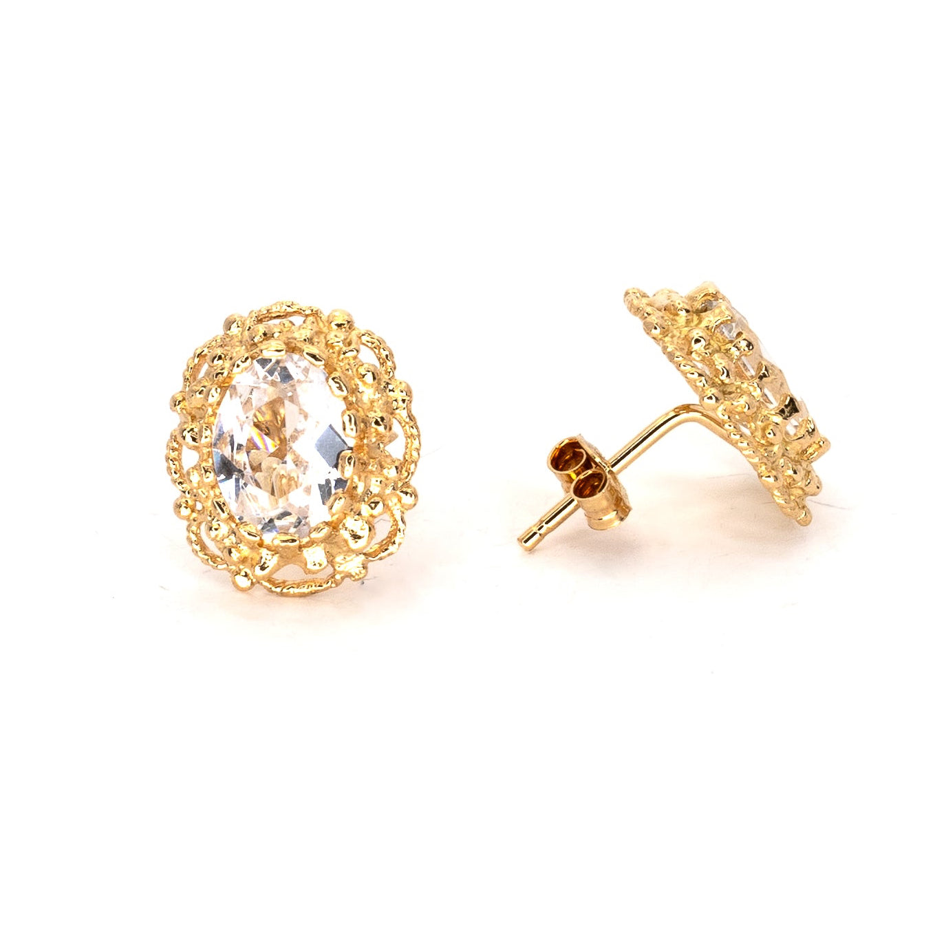 Vintage Victorian Stud Earrings