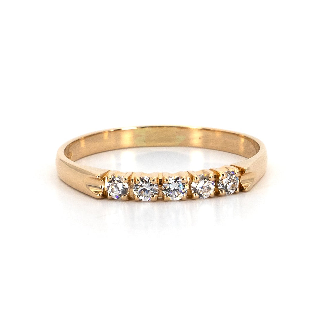 Half Eternity Gold Band