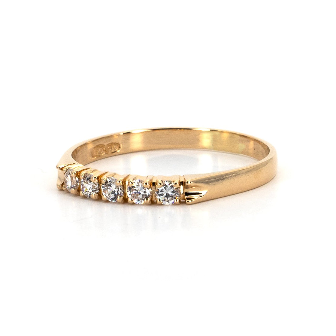 Half Eternity Gold Band