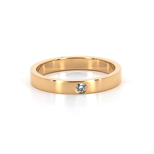 Classic Gold Band with Diamond