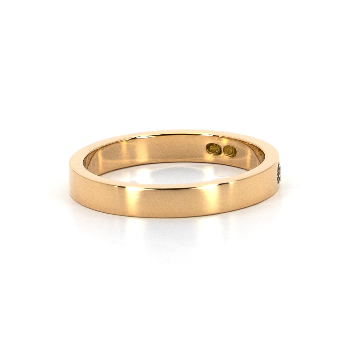 Classic Gold Band with Diamond