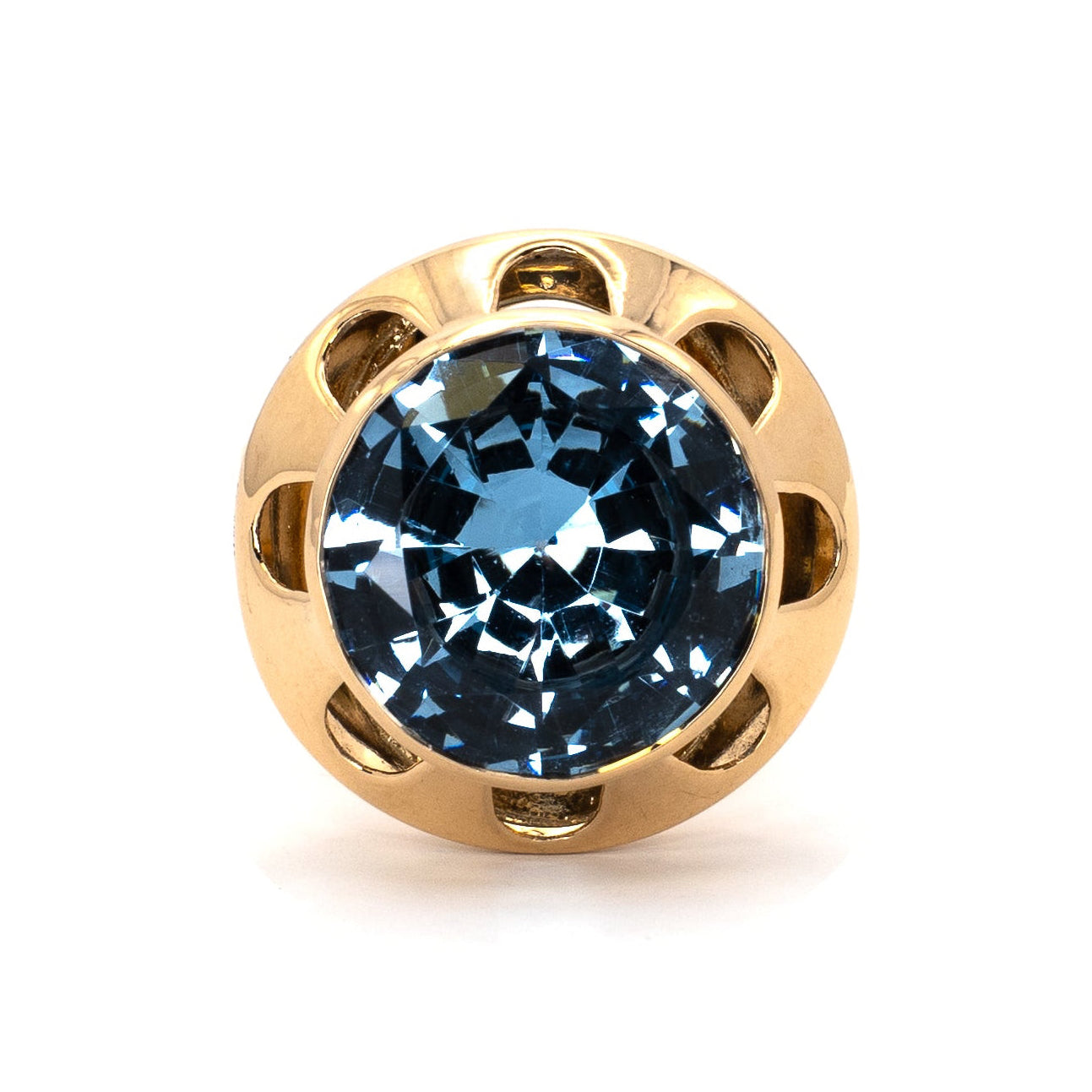 Baby Blue 60's Cocktail Ring