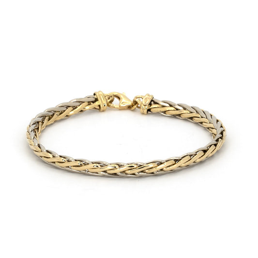 Gold Wheat Chain Bracelet