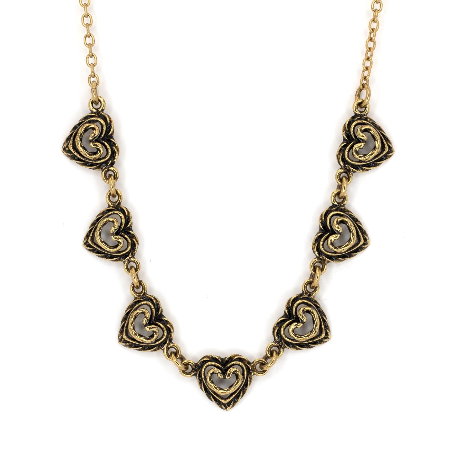 Kalevala "talon sydän kääty" Bronze Necklace