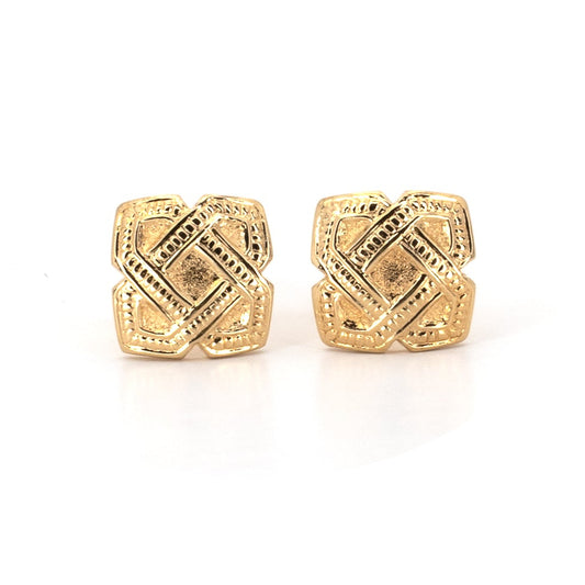 Kalevala "Osman-solmu" Gold Earrings