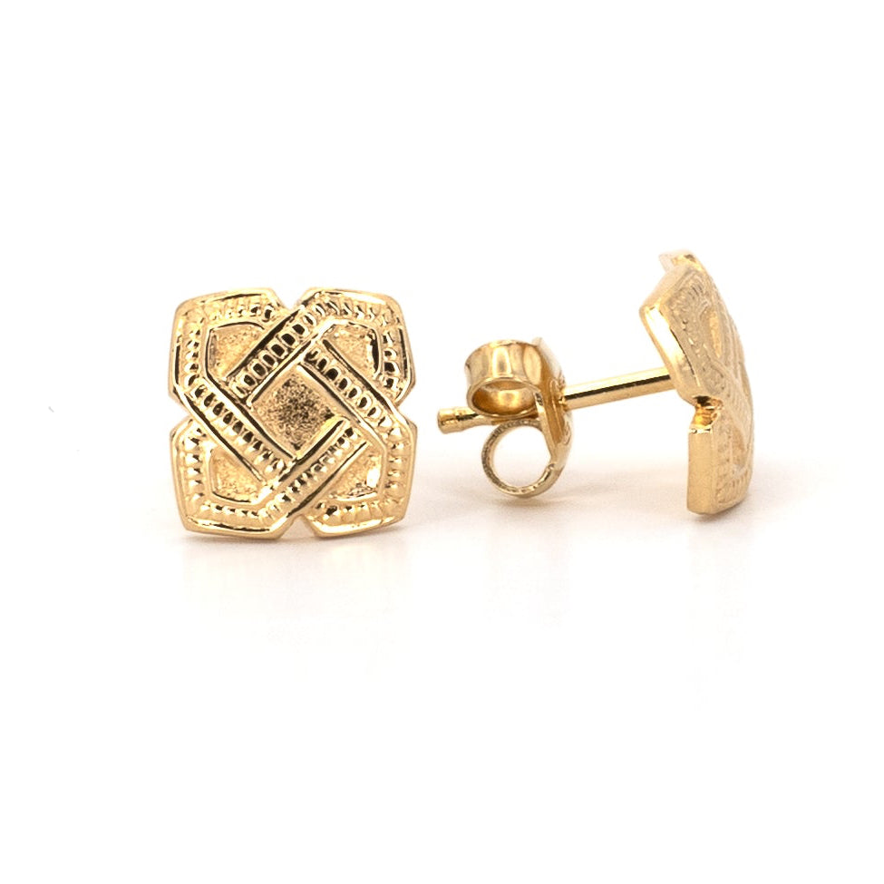 Kalevala "Osman-solmu" Gold Earrings