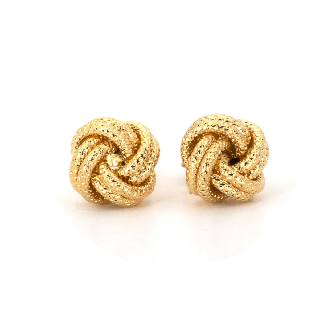 Gold Love Knot Earrings