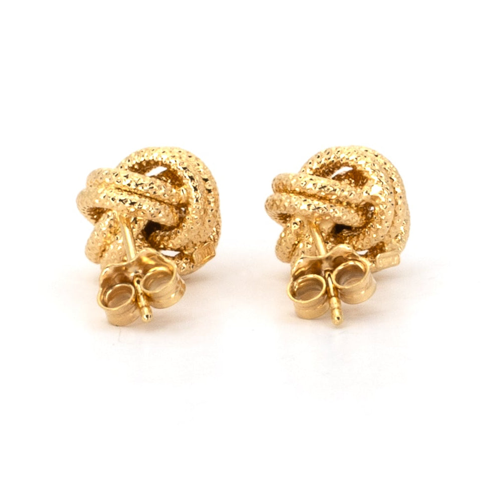 Gold Love Knot Earrings