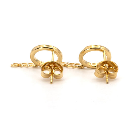 "O" Me Diamond & Gold Earrings