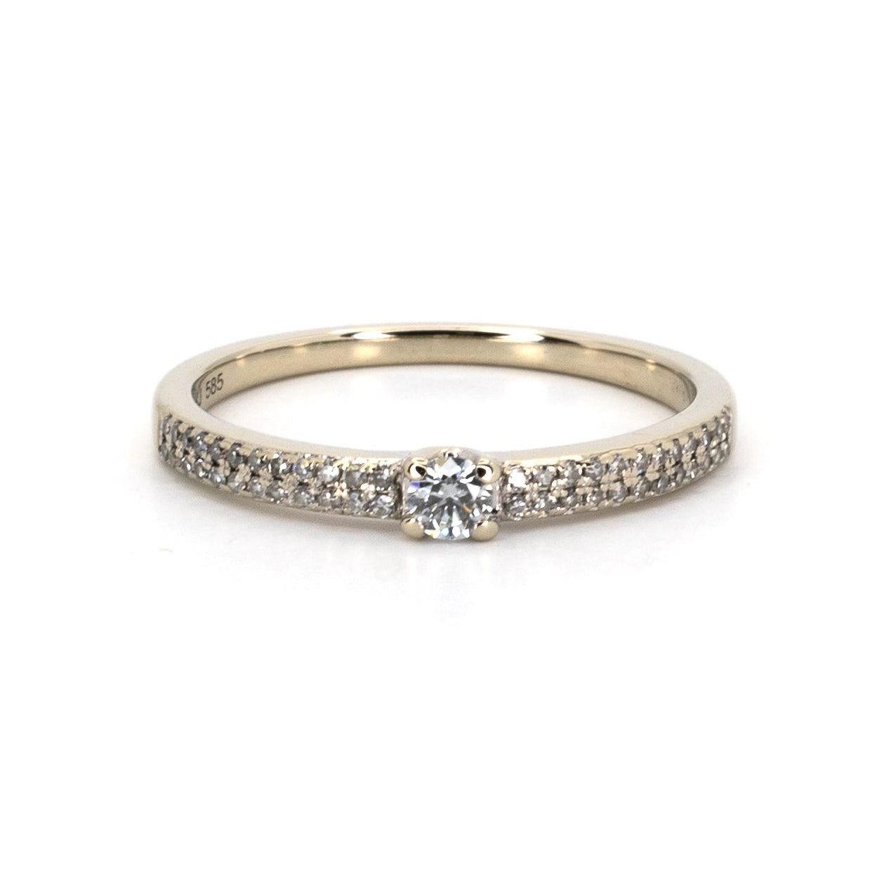 Classic Bridal Ring White Gold