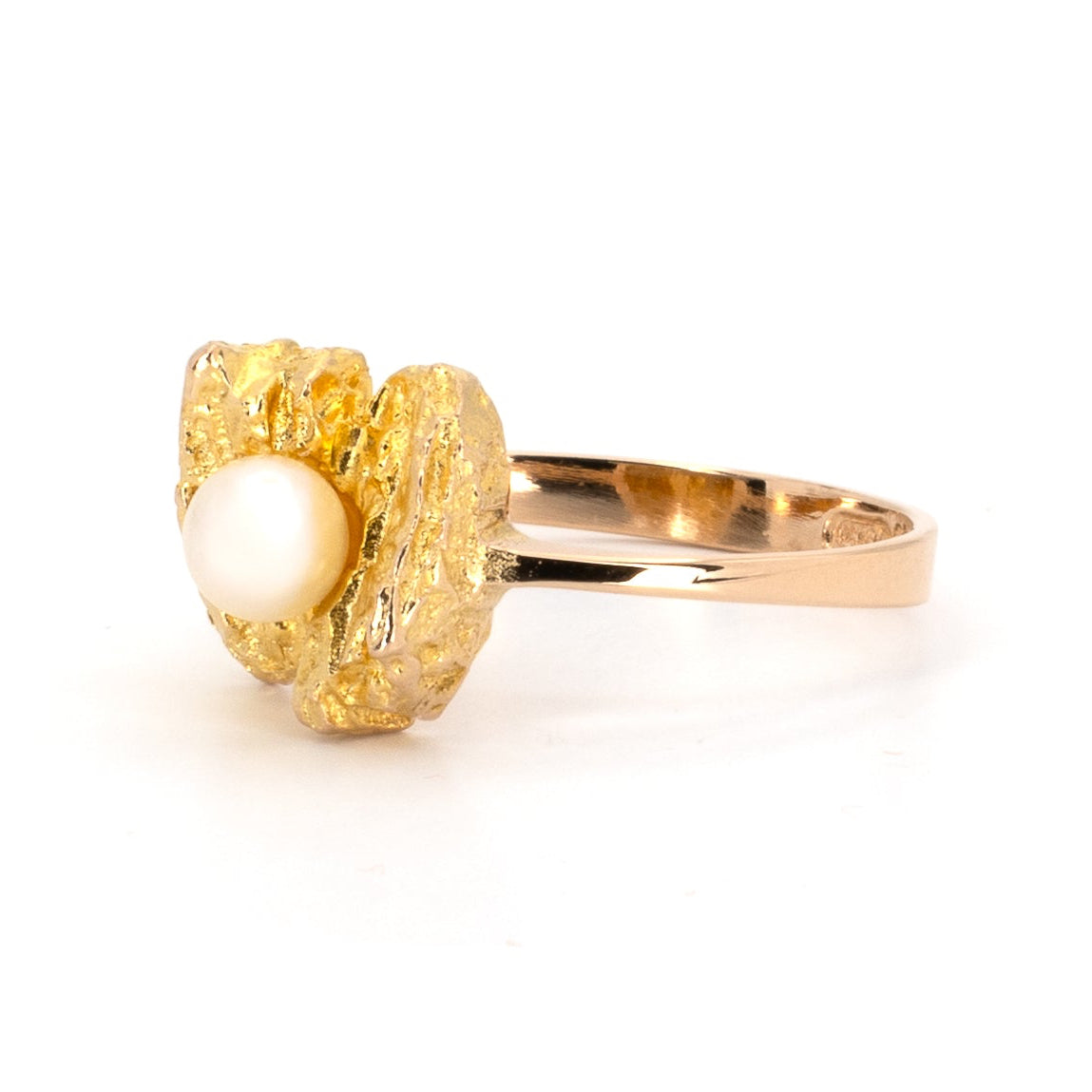 Kultainen Helmi Nugget-sormus