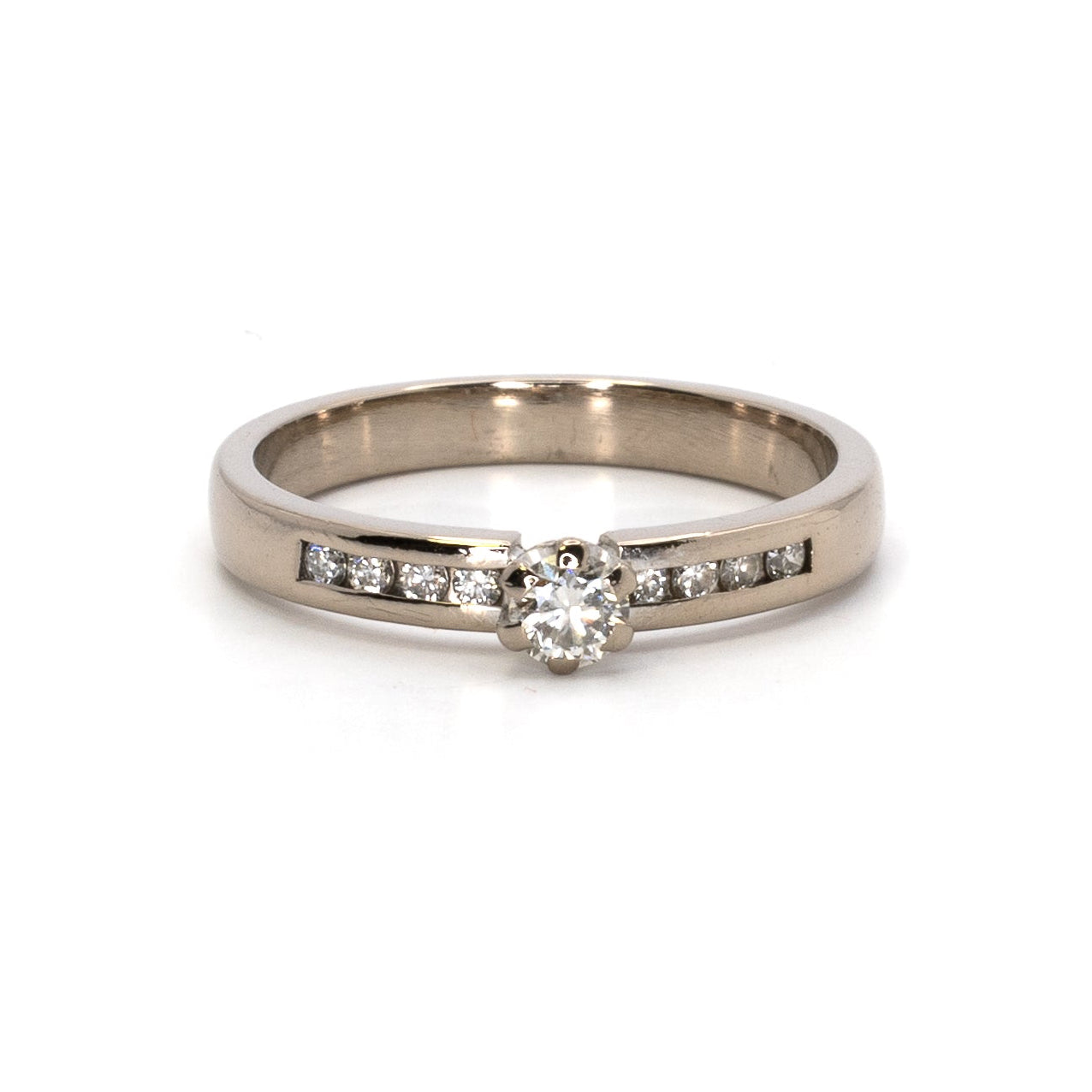 White Gold Diamond Band