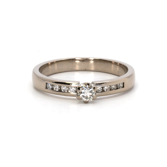 White Gold Diamond Band