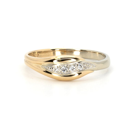 Leaf Shape Gold Ring