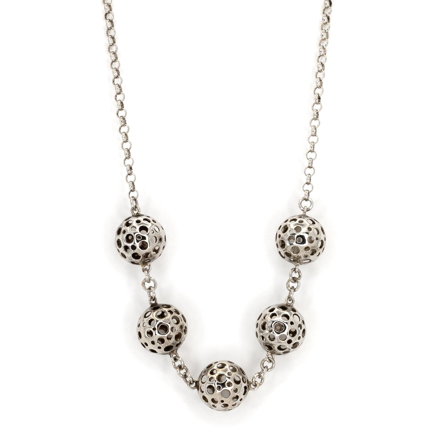 Liisa Vitali "Ladybird" Silver Necklace