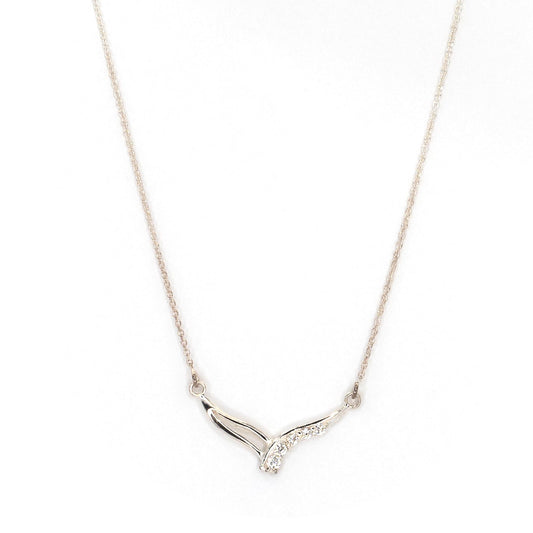 Flight of Sparkle Silver Necklace