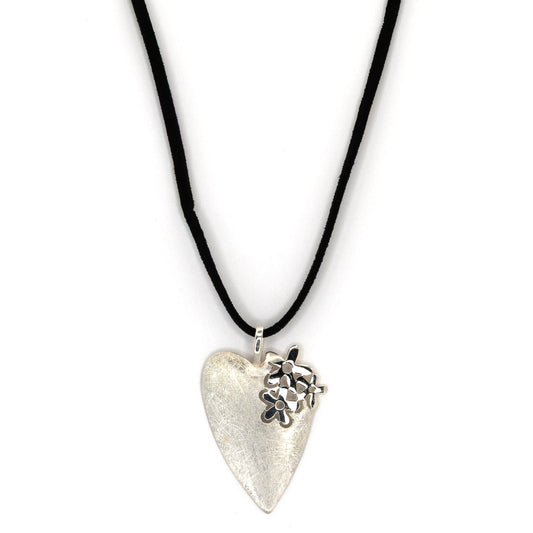 Heart on Rope Necklace